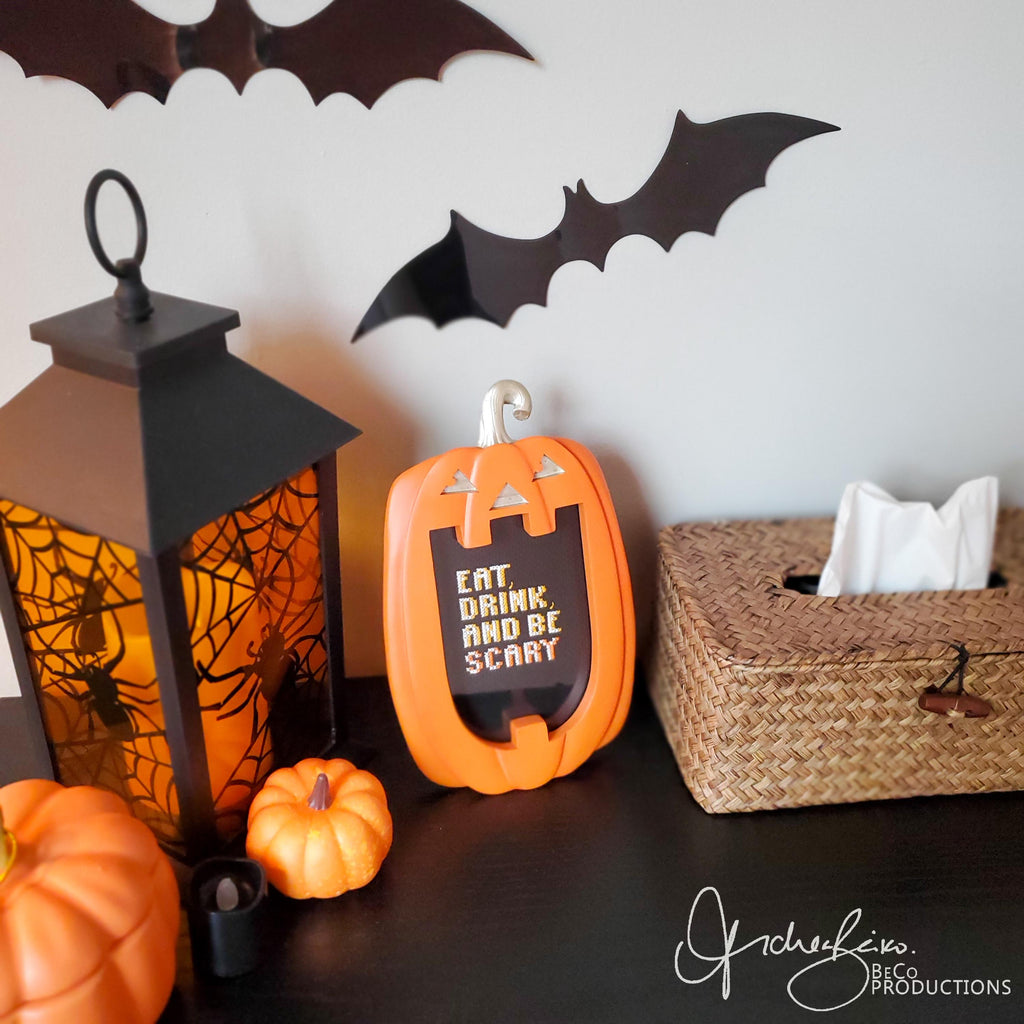 Halloween Quotes Text BUNDLE - PDF Digital Download Cross Stitch Pattern & Guide