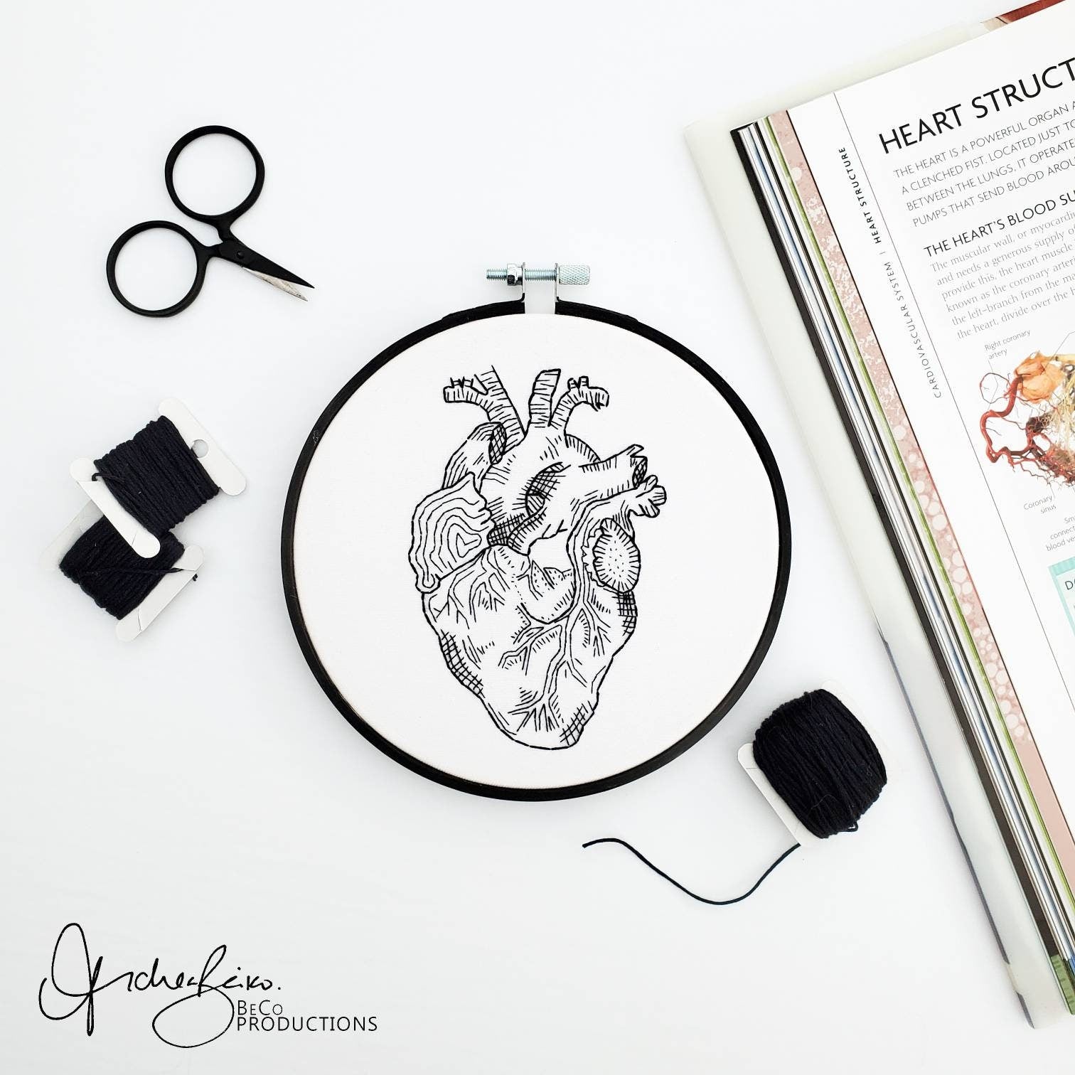 Anatomy Embroidery Series BUNDLE - PDF Digital Download Embroidery Patterns