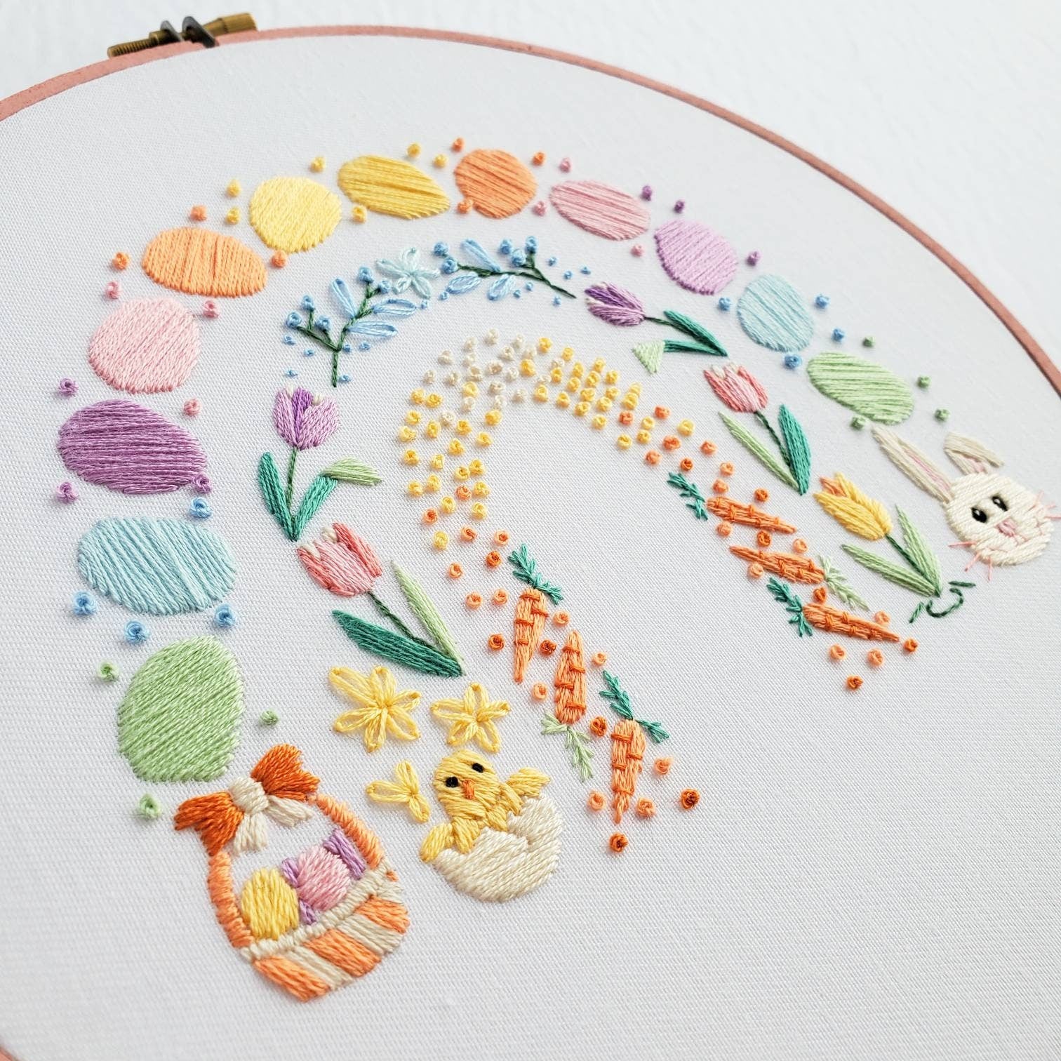 Easter Rainbow - PDF Digital Download Embroidery Pattern & Guide