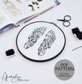 Skeletal Foot/Feet Anatomy - PDF Digital Download Embroidery Pattern & Guide