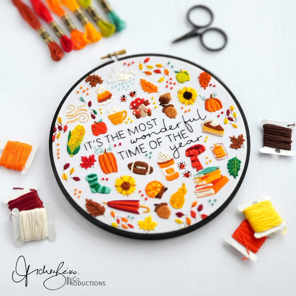 It's The Most Wonderful Time Of The Year BUNDLE - PDF Digital Download Embroidery Pattern & Guides