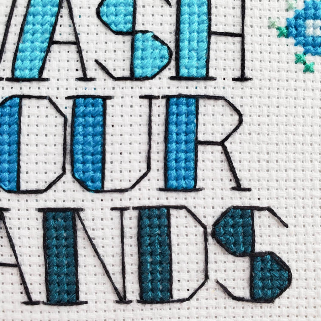 Don't Be Gross, Wash Your Hands - PDF Digital Download Cross Stitch Pattern & Guide