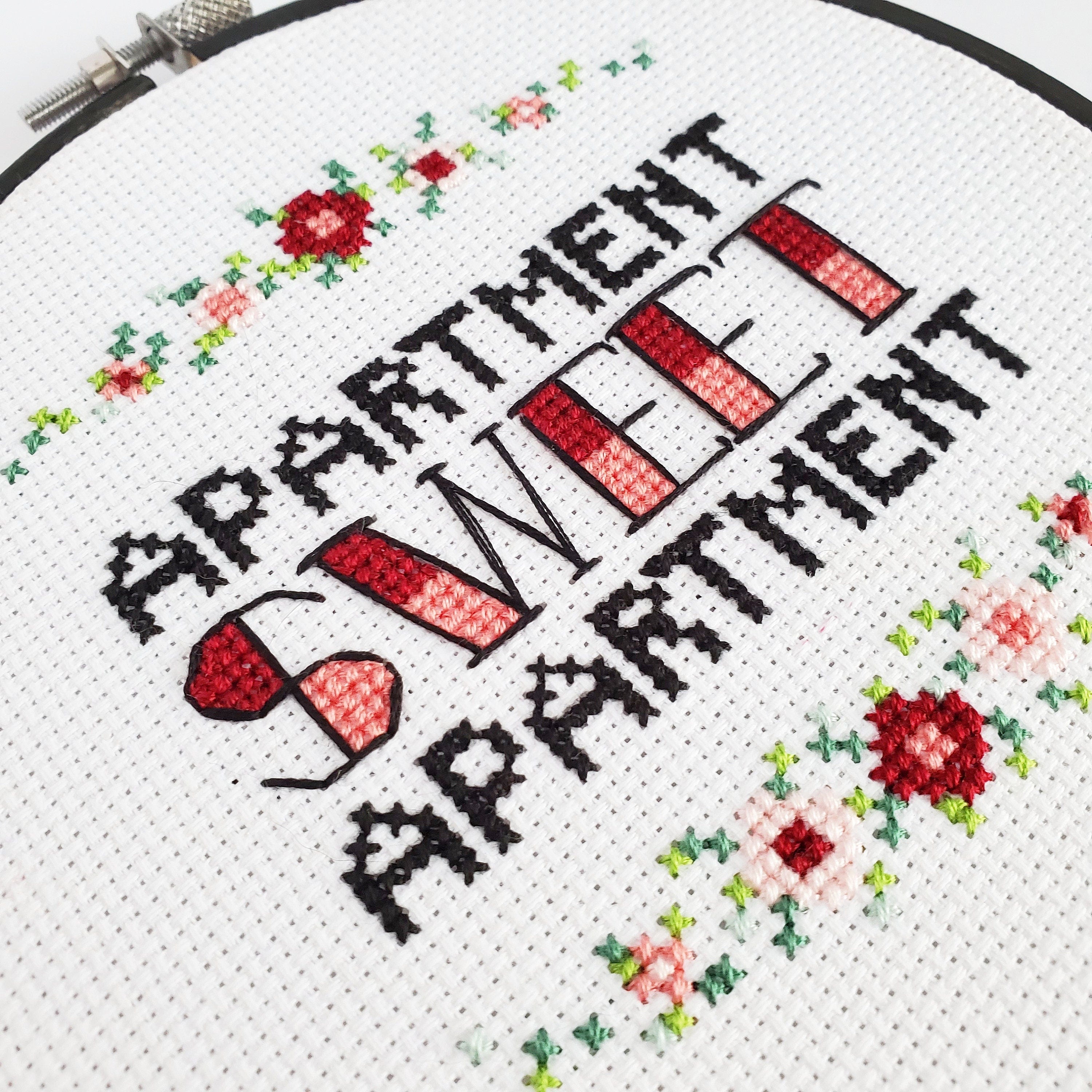 Apartment Sweet Apartment (Condo Sweet Condo and Home Sweet Home) - PDF Digital Download Cross Stitch Pattern & Guide