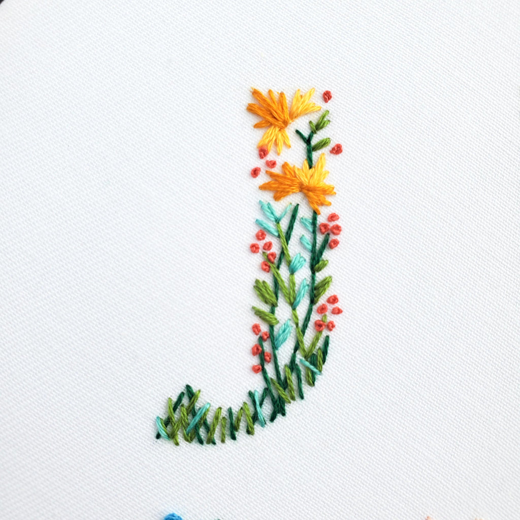 JUNE Monthly Text Series - PDF Digital Download Embroidery Series Pattern & Guide