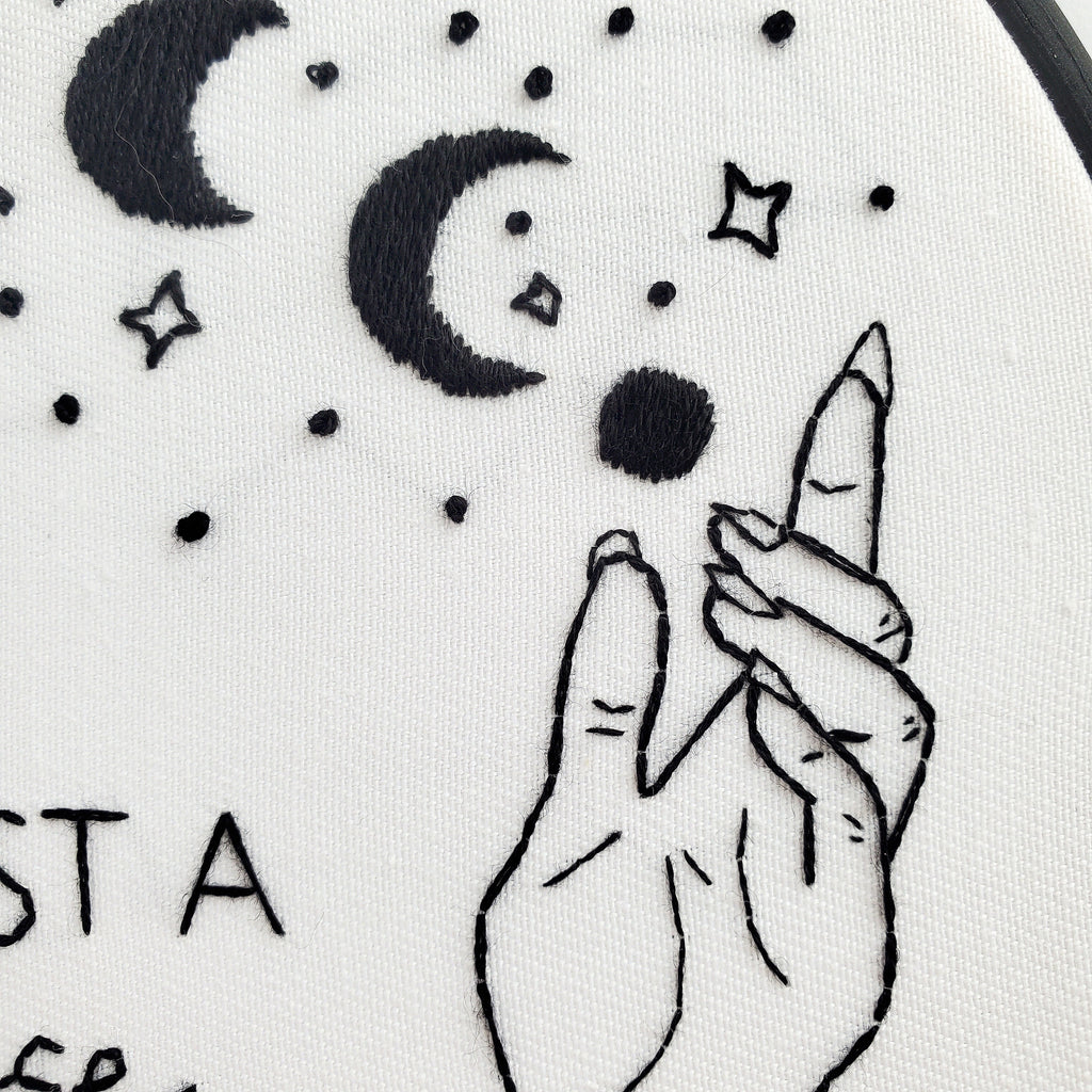 It's Just A Phase Moon Phase - PDF Digital Download Embroidery Pattern & Guide