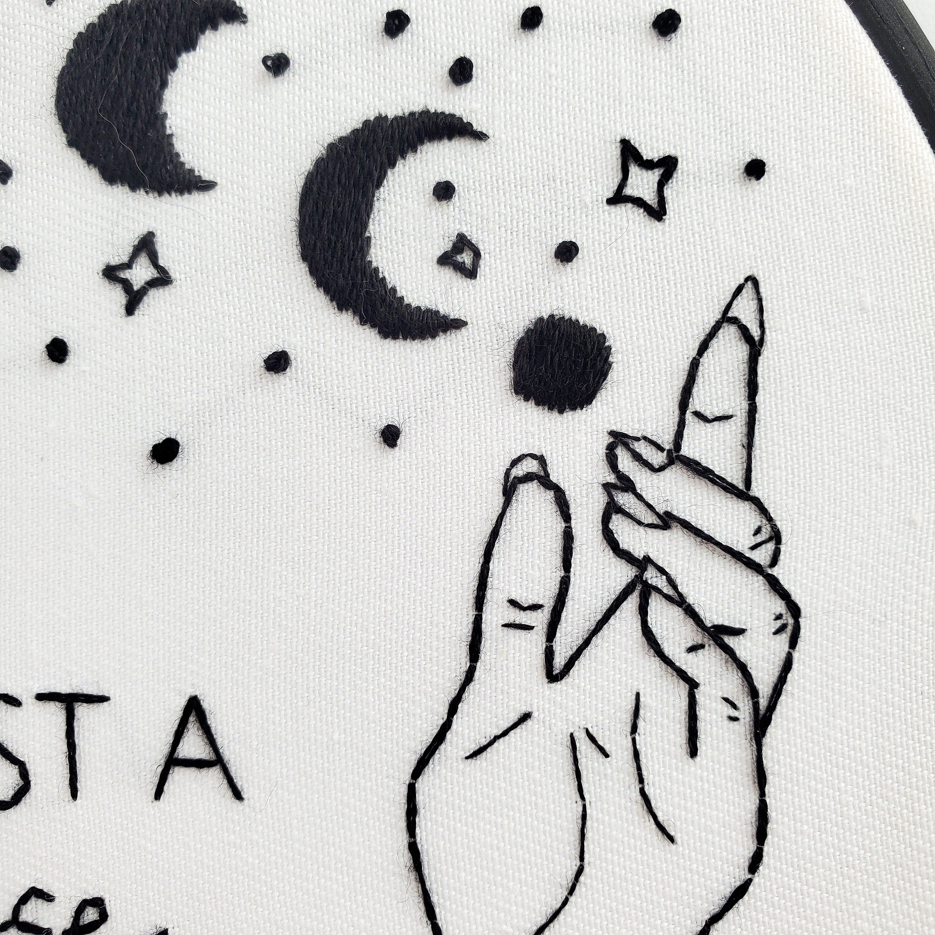 It's Just A Phase Moon Phase - PDF Digital Download Embroidery Pattern & Guide