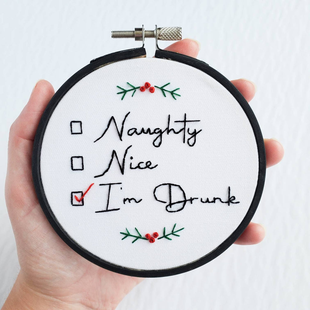Sassy & Funny Christmas Ornament Bundle - PDF Digital Download Embroidery Patterns & Guide