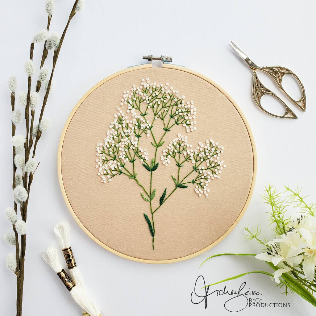 Baby's Breath Floral - PDF Digital Download Embroidery Pattern and Guide