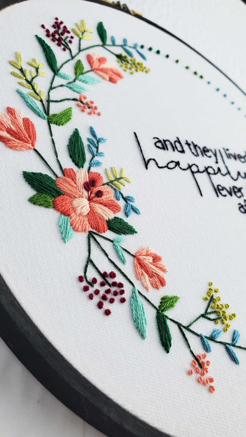 And They Lived Happily Ever After - PDF Digital Download Embroidery Pattern & Guide