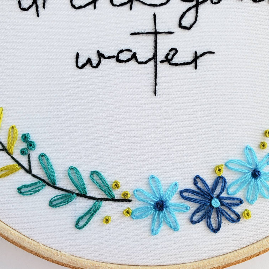 Take Your Meds, Drink Your Water - PDF Digital Download Embroidery Pattern & Guide