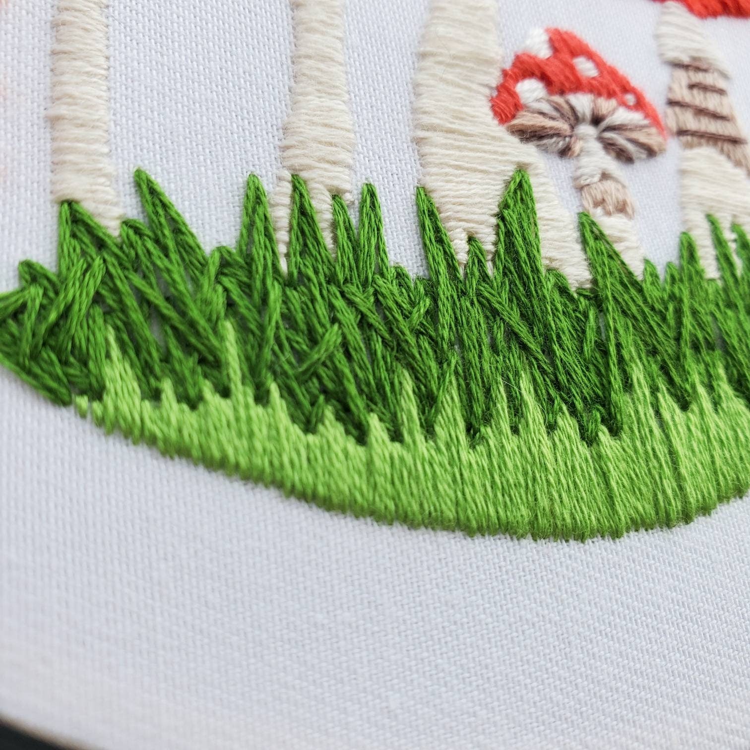 Group of Mushrooms - PDF Digital Download Embroidery Pattern & Guide