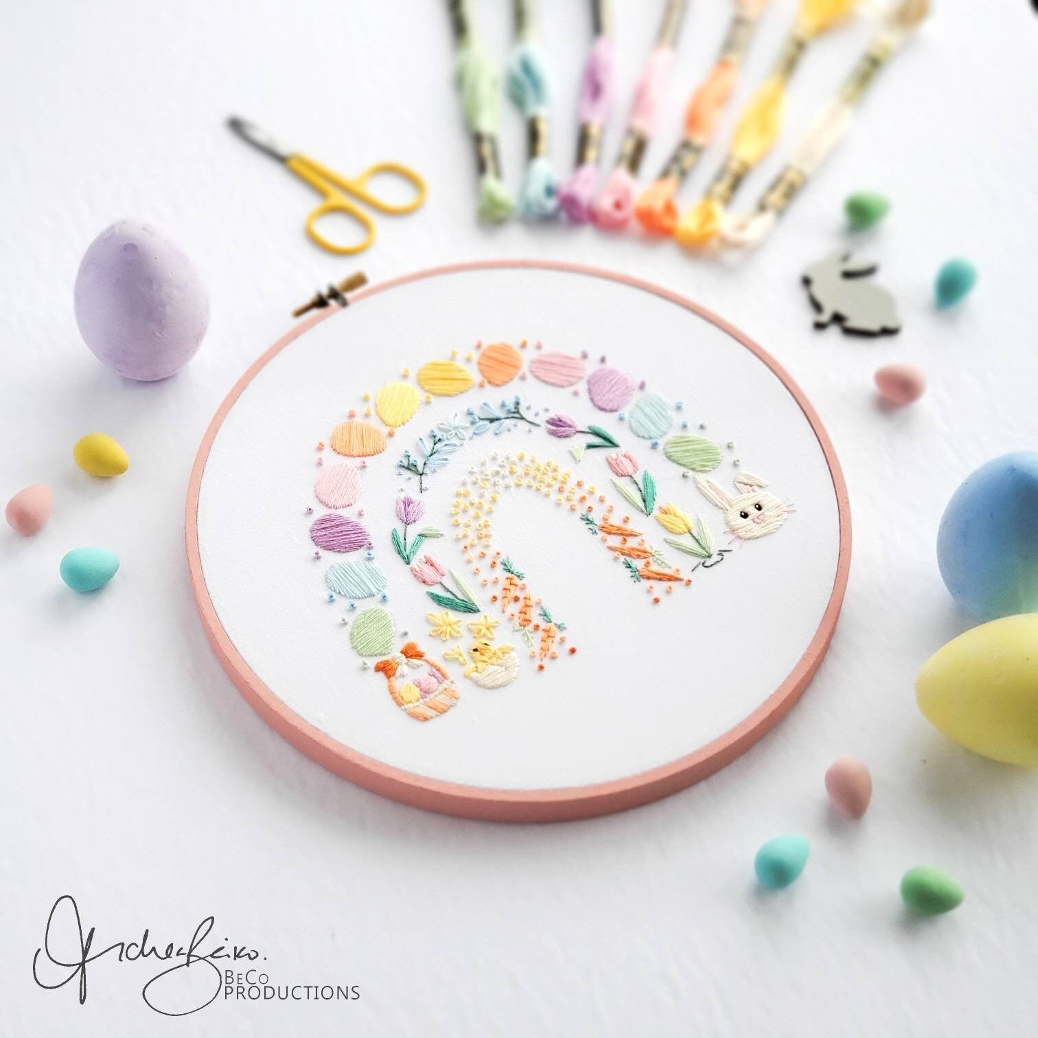 Rainbow Embroidery BUNDLE - DIY Digital Download Embroidery Pattern & Guide