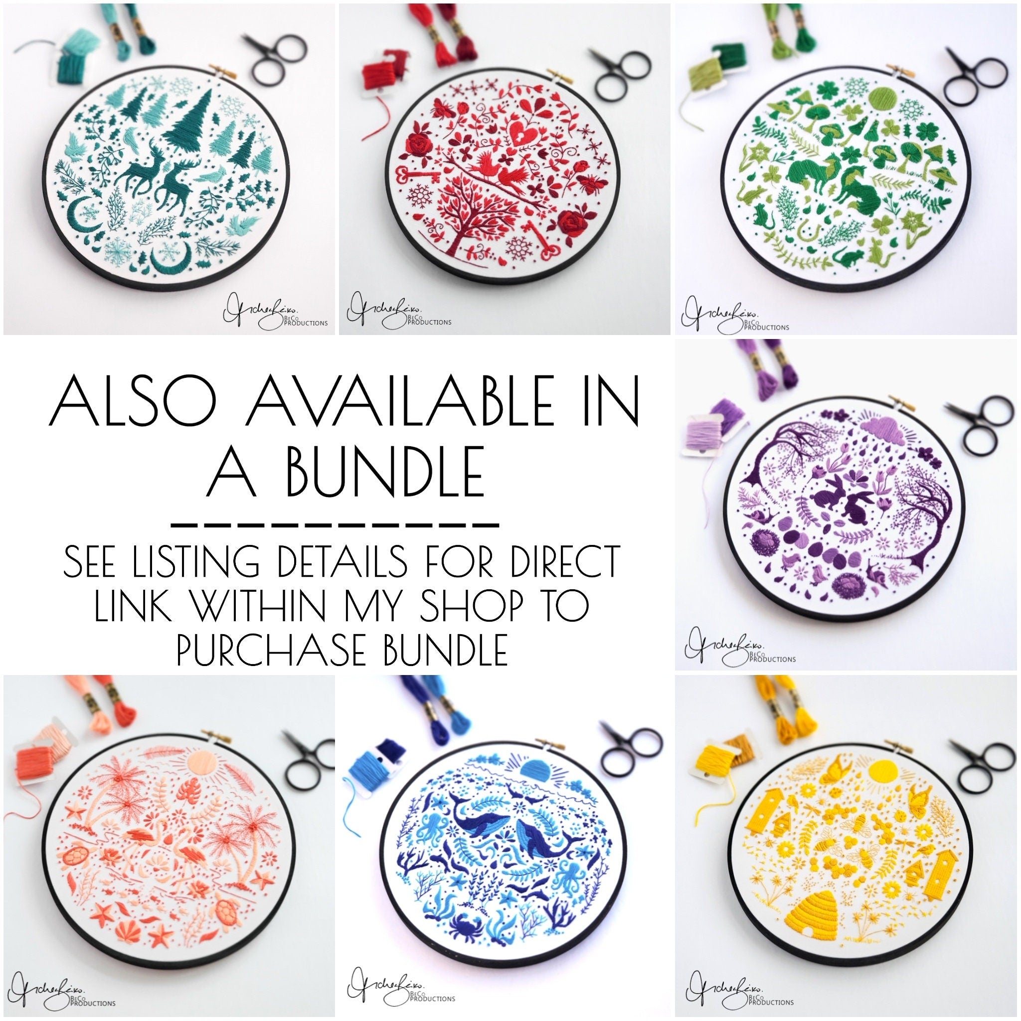 MAY Monthly Monochromatic Folk Art Inspired Series - PDF Digital Download Embroidery Pattern & Guide