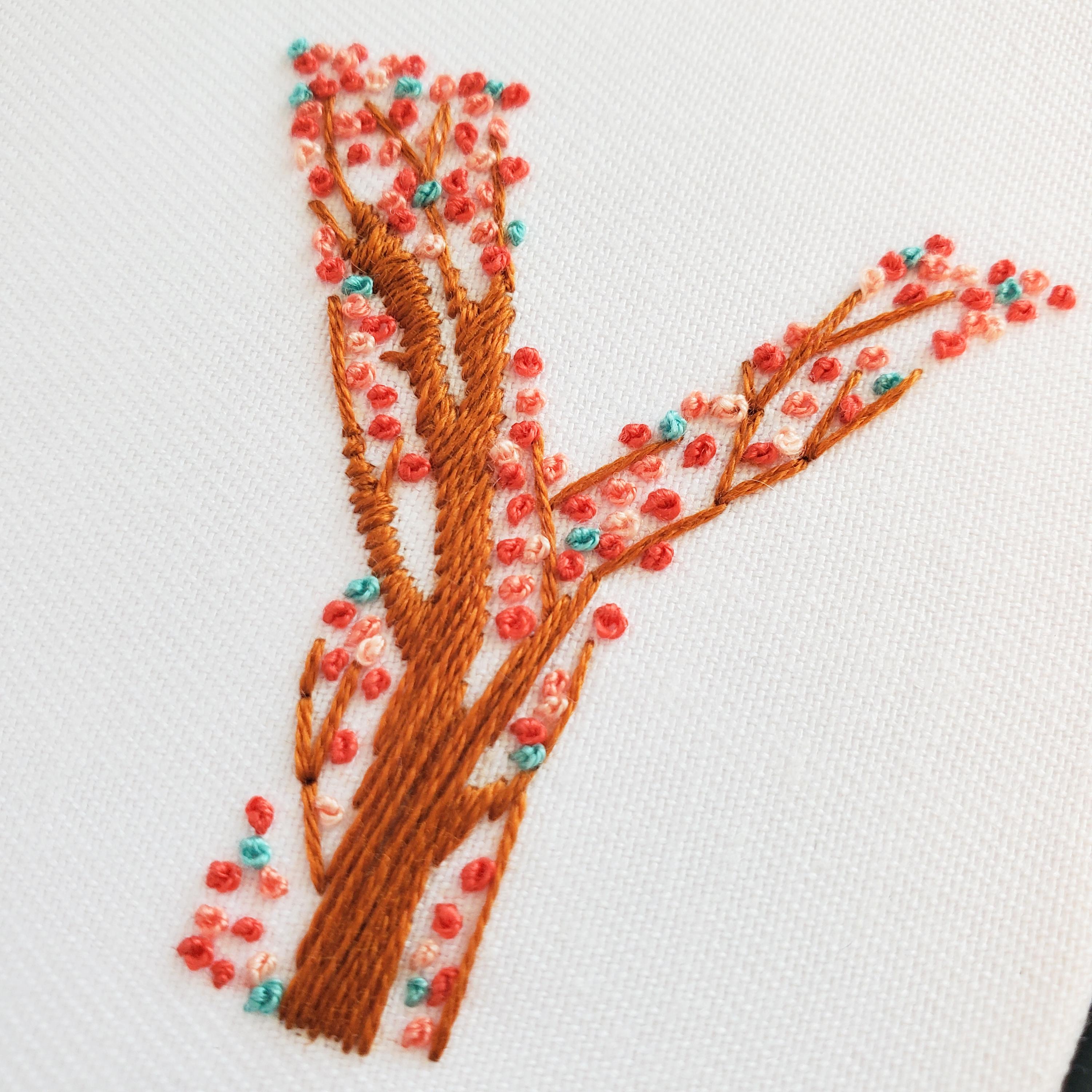 MAY Monthly Text Series - PDF Digital Download Embroidery Series Pattern & Guide