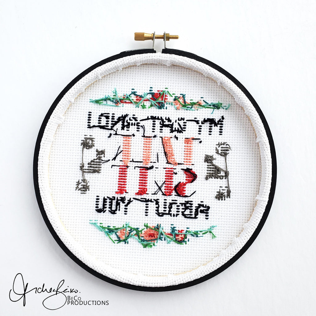 My Cat And I TALK SHIT About You - PDF Digital Download Cross Stitch Pattern & Guide