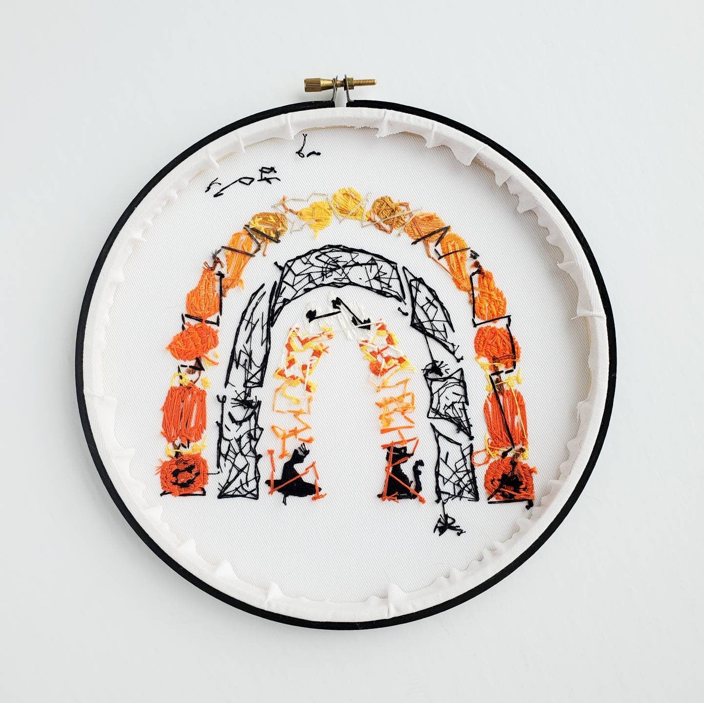 Halloween Rainbow - PDF Digital Download Embroidery Pattern & Guide