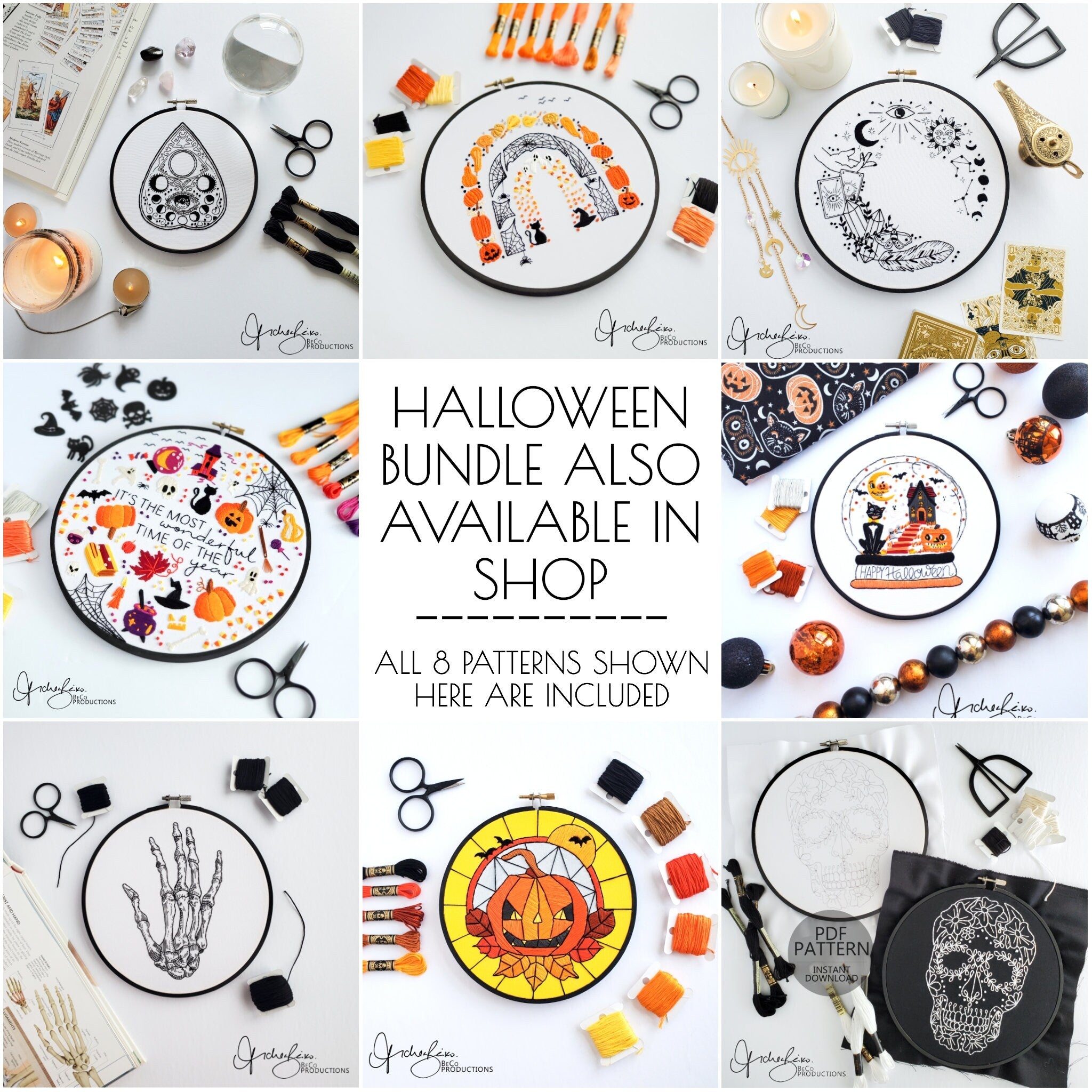 It's The Most Wonderful Time Of The Year - Halloween Edition - PDF Digital Download Embroidery Pattern & Guide