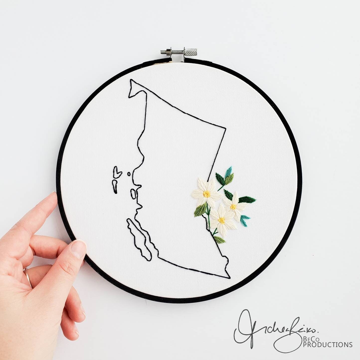 British Columbia Province - PDF Digital Download Embroidery Pattern & Guide