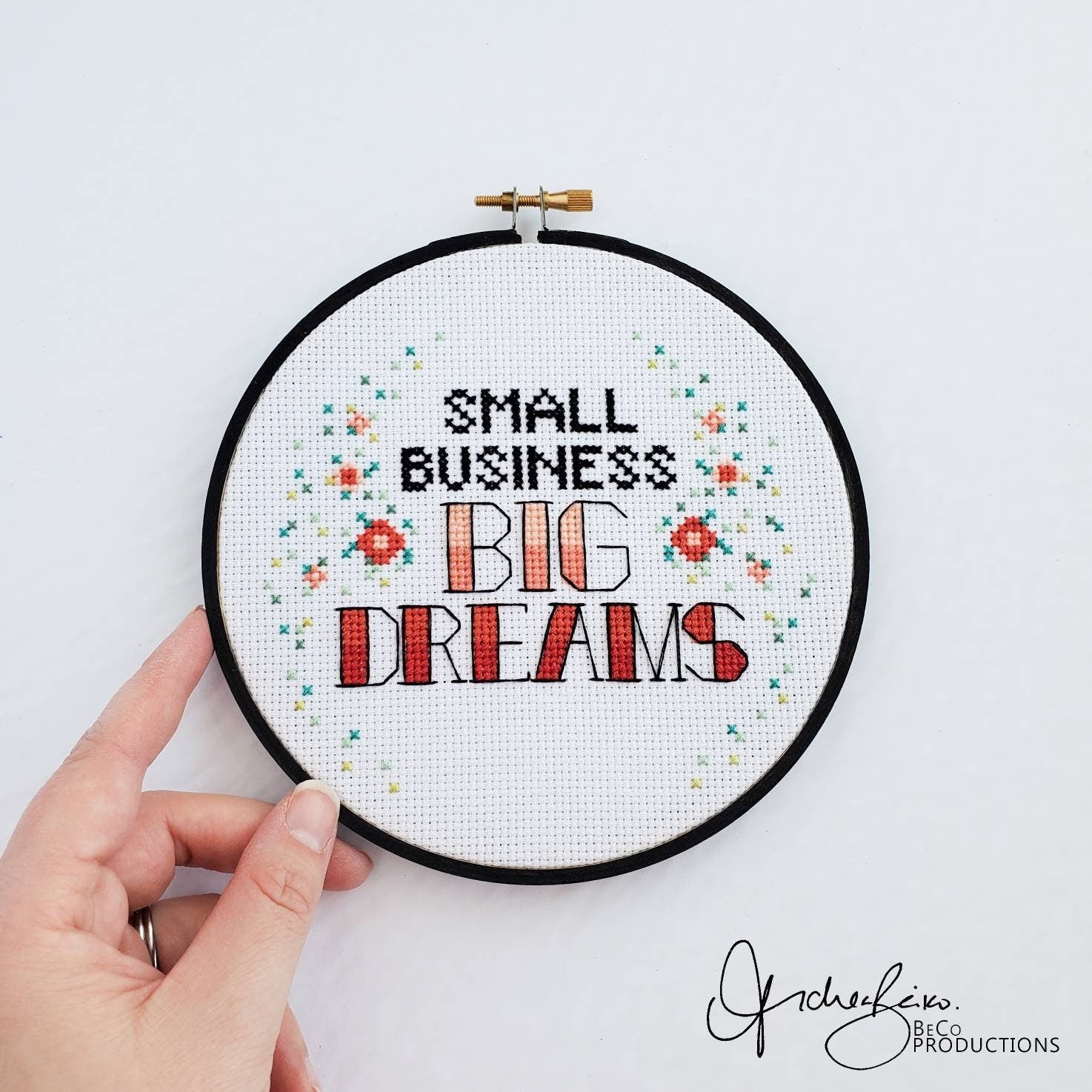 Small Business, BIG DREAMS - PDF Digital Download Cross Stitch Pattern & Guide