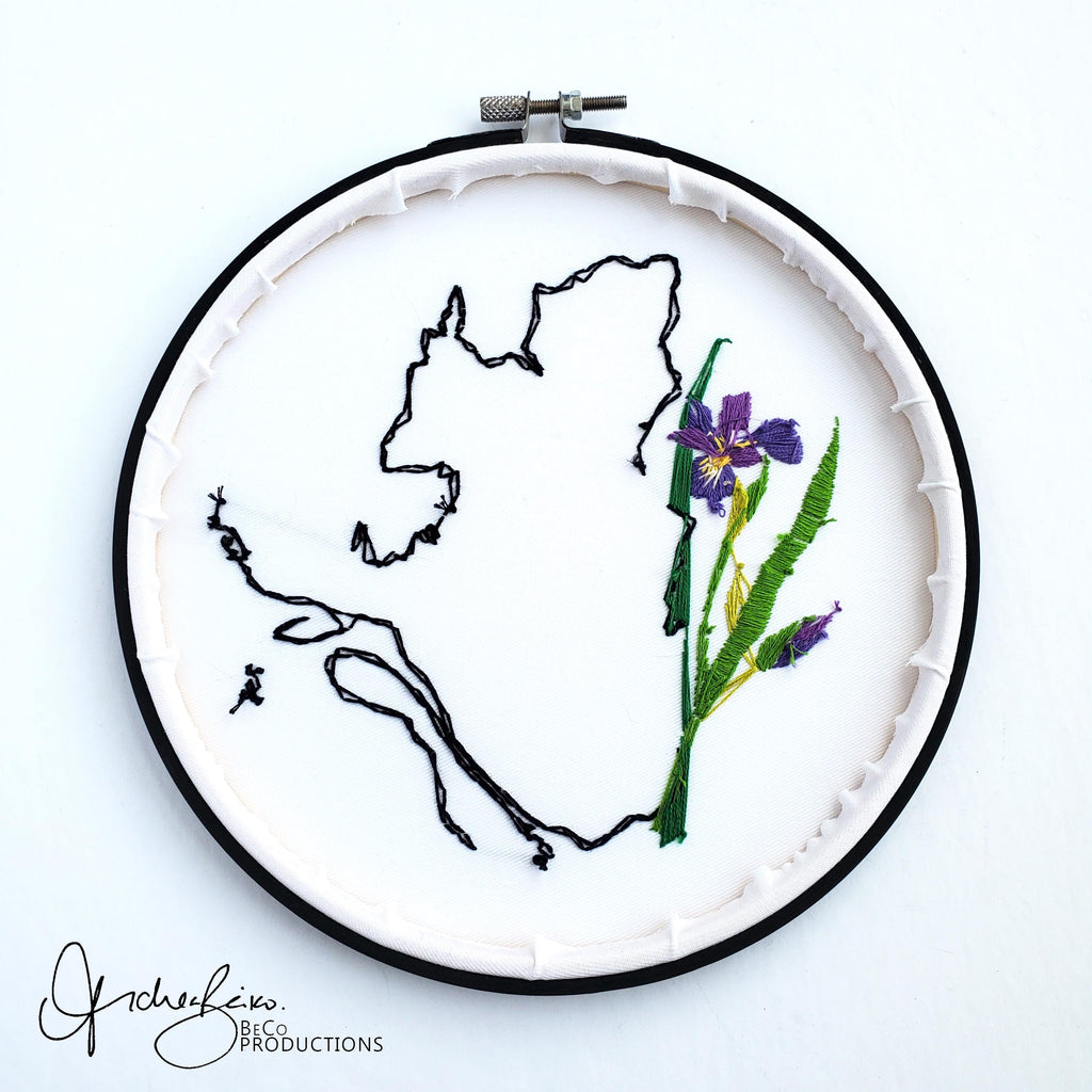Quebec Province - PDF Digital Download Embroidery Pattern & Guide