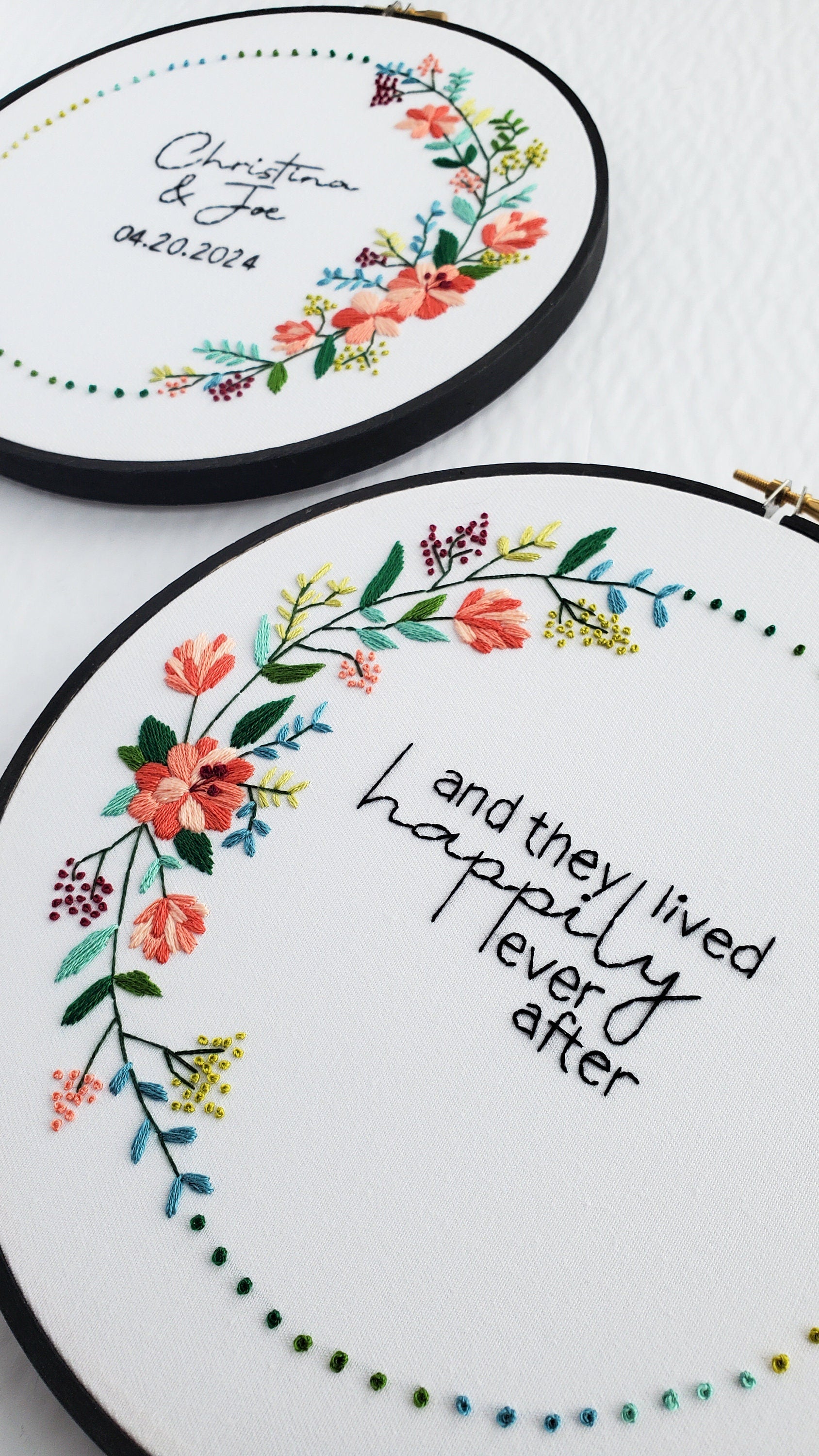 And They Lived Happily Ever After - PDF Digital Download Embroidery Pattern & Guide