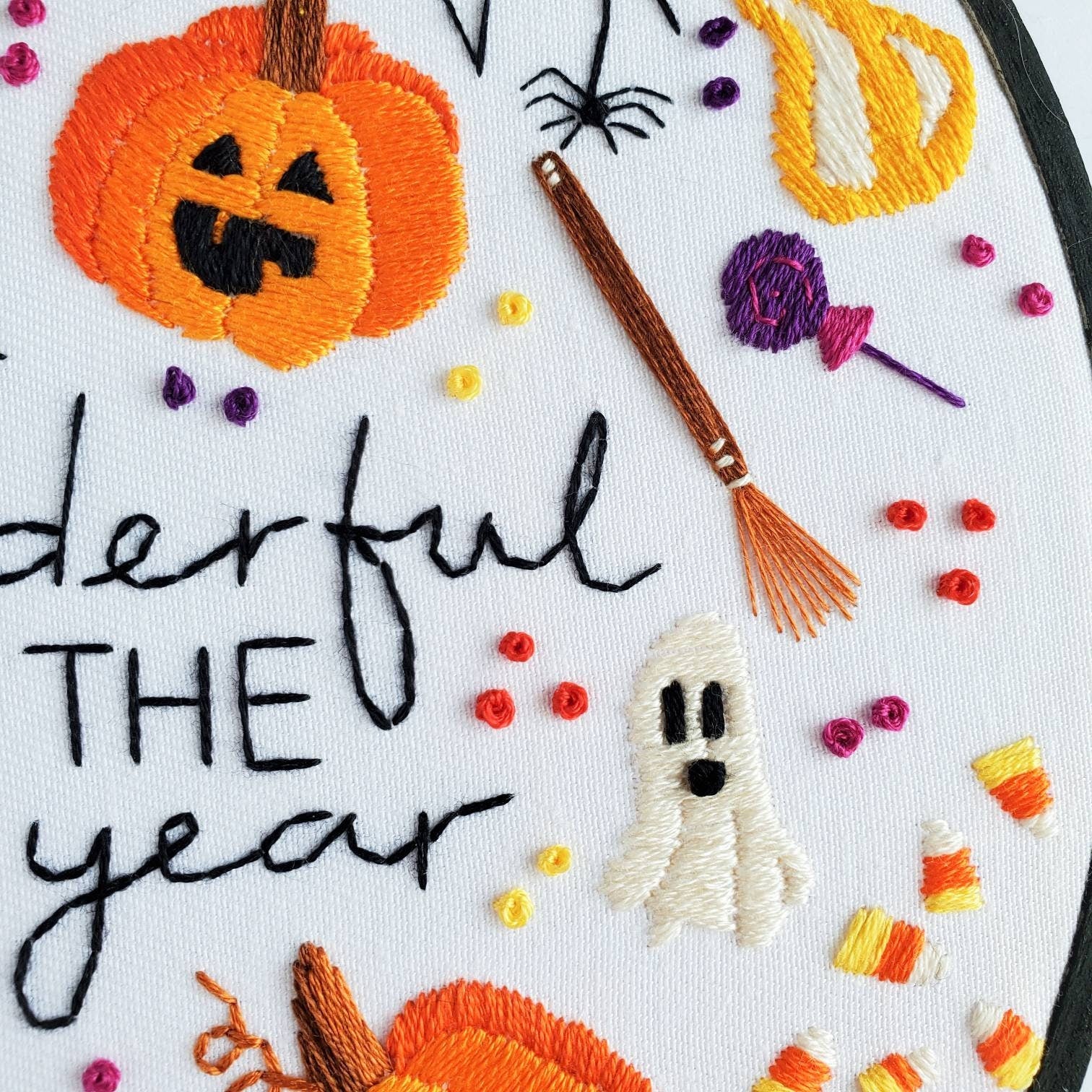 It's The Most Wonderful Time Of The Year - Halloween Edition - PDF Digital Download Embroidery Pattern & Guide