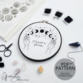 It's Just A Phase Moon Phase - PDF Digital Download Embroidery Pattern & Guide