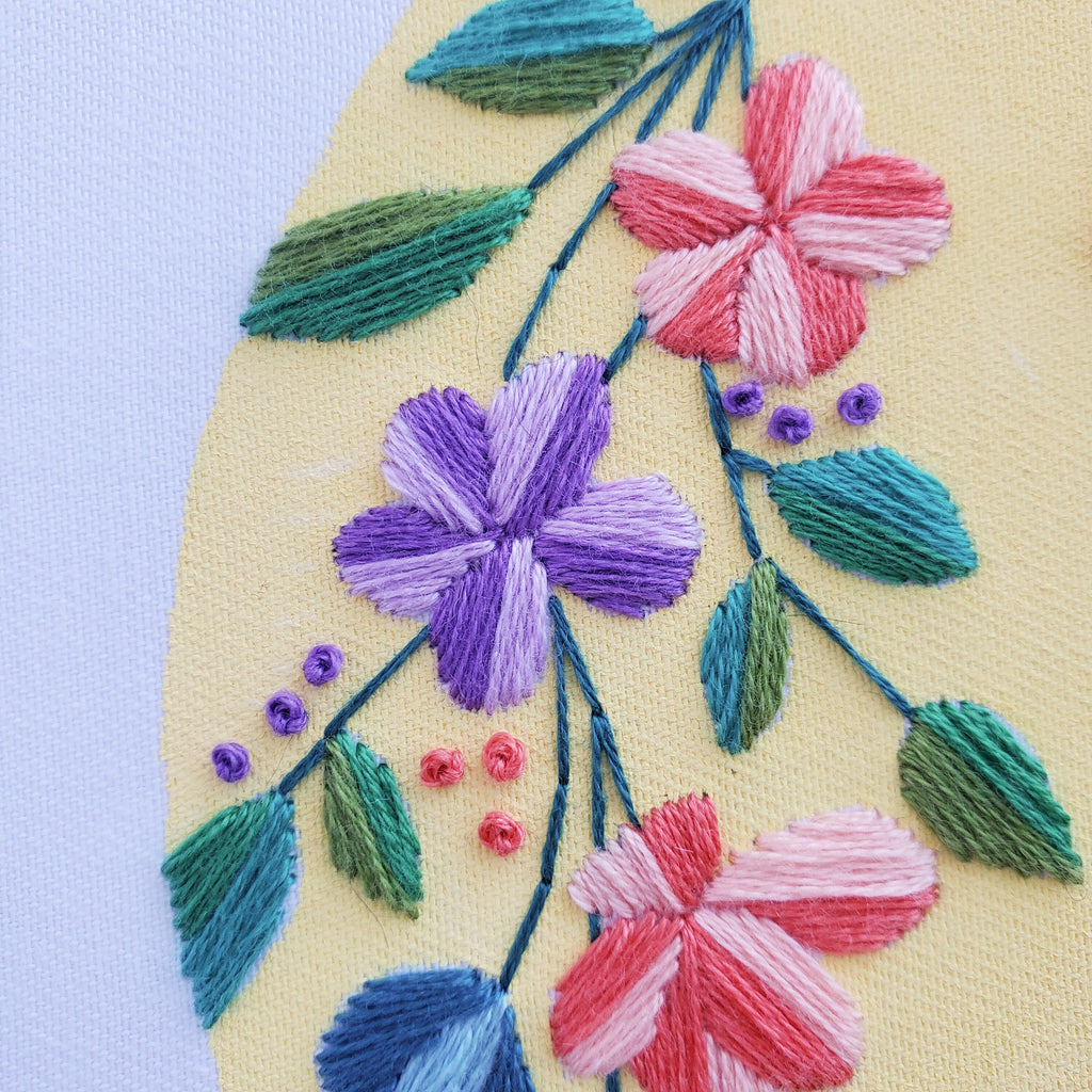 Floral Easter Egg No.02 - PDF Digital Download Embroidery Pattern & Guide