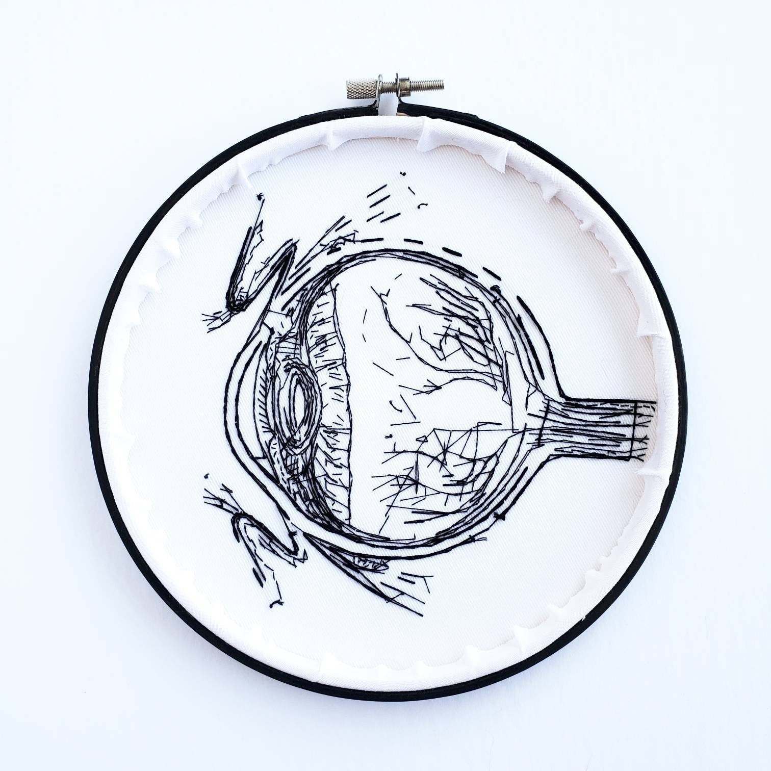 Eyeball Anatomy - PDF Digital Download Embroidery Pattern & Guide