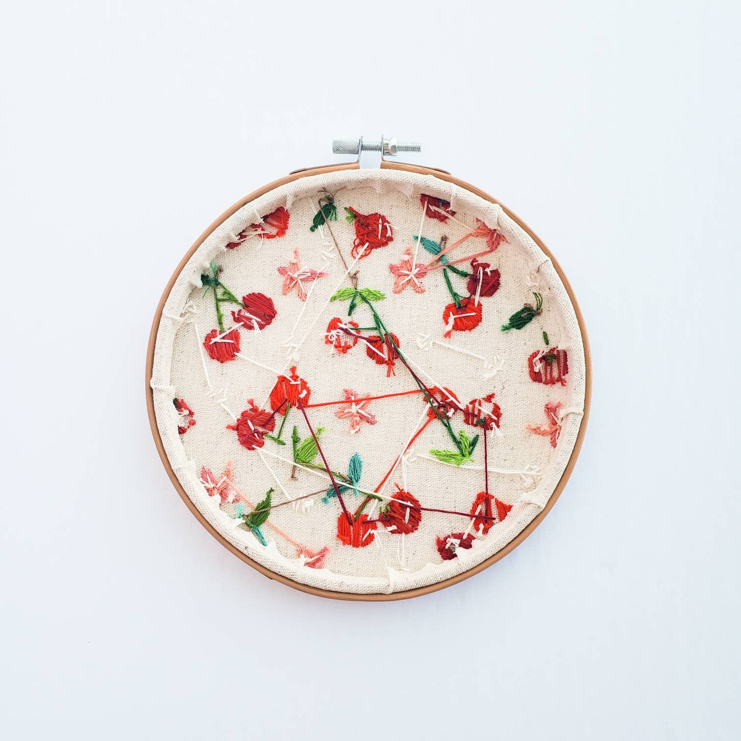 Cherry Life Cycle Print - PDF DIgital Download Embroidery Pattern & Guide