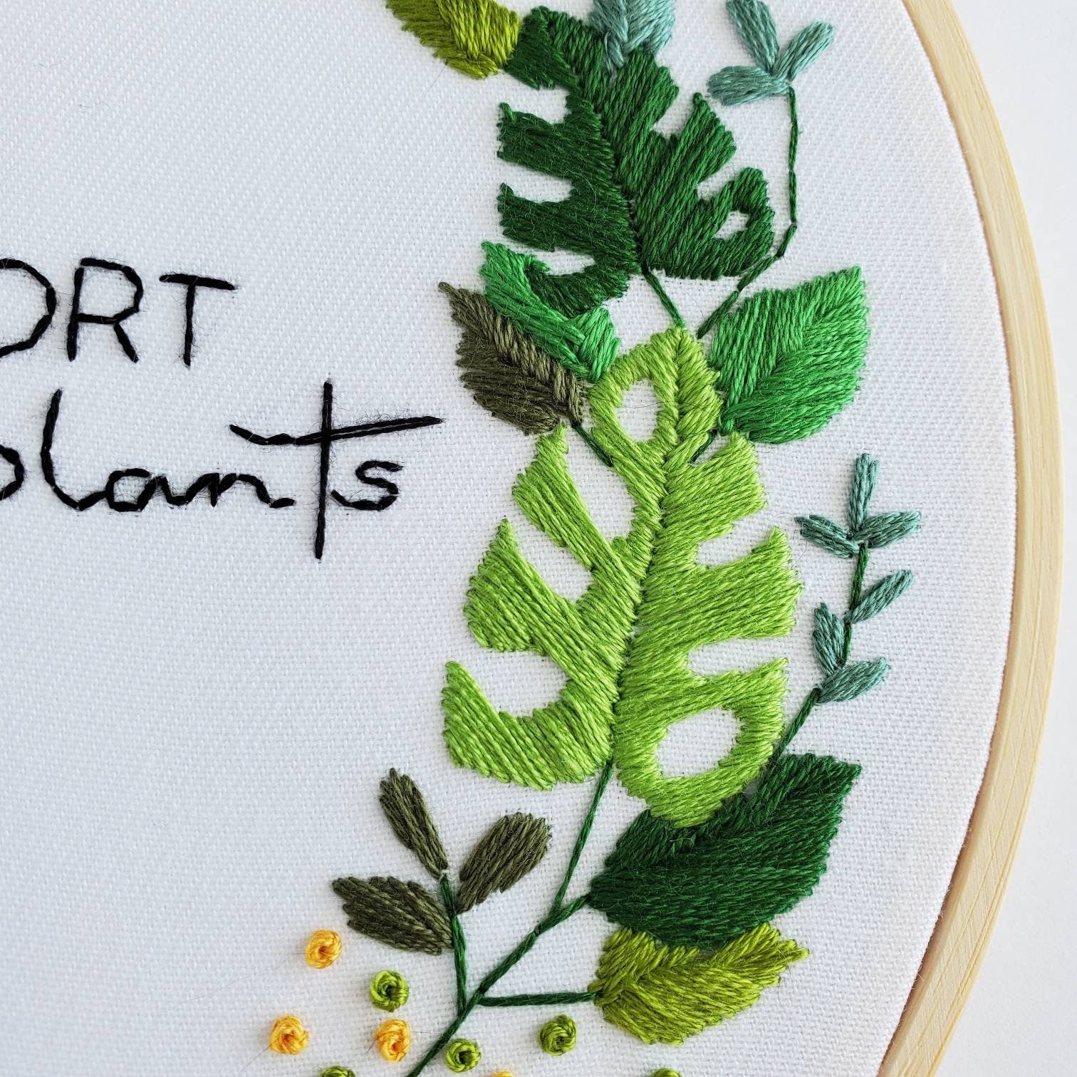 Life Is Short Buy More Plants - PDF Digital Download Embroidery Pattern & Guide