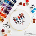 Custom Family Cross Stitch Portrait
