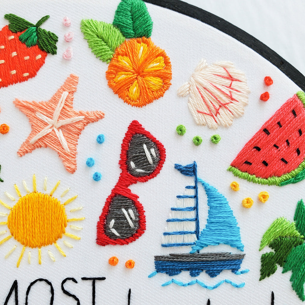 It's The Most Wonderful Time Of The Year - Summer Edition - PDF Digital Download Embroidery Pattern & Guide