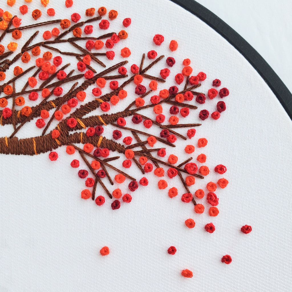 Fall Pumpkin Patch - PDF Digital Download Embroidery Pattern & Guide