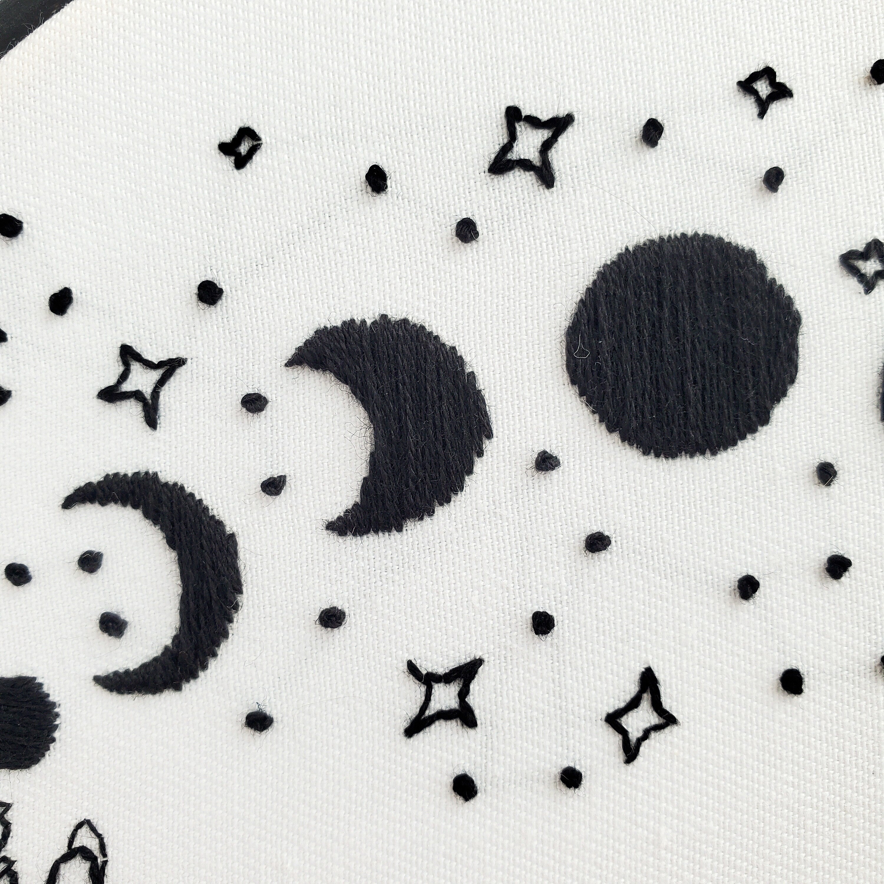 It's Just A Phase Moon Phase - PDF Digital Download Embroidery Pattern & Guide