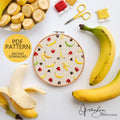 Banana Life Cycle Print - PDF DIgital Download Embroidery Pattern & Guide