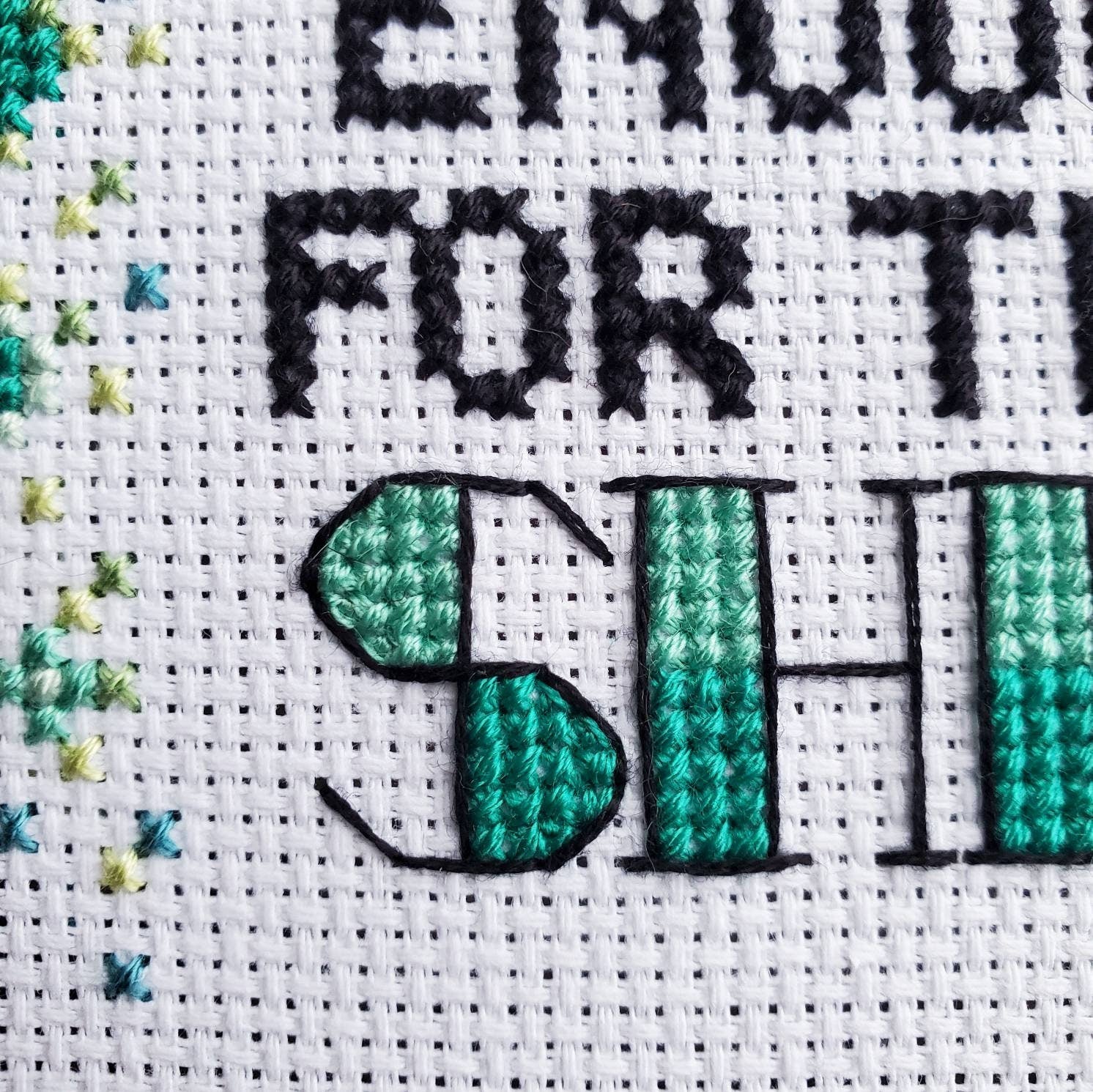 I Don't Get Paid Enough For This Shit - PDF Digital Download Cross Stitch Pattern & Guide