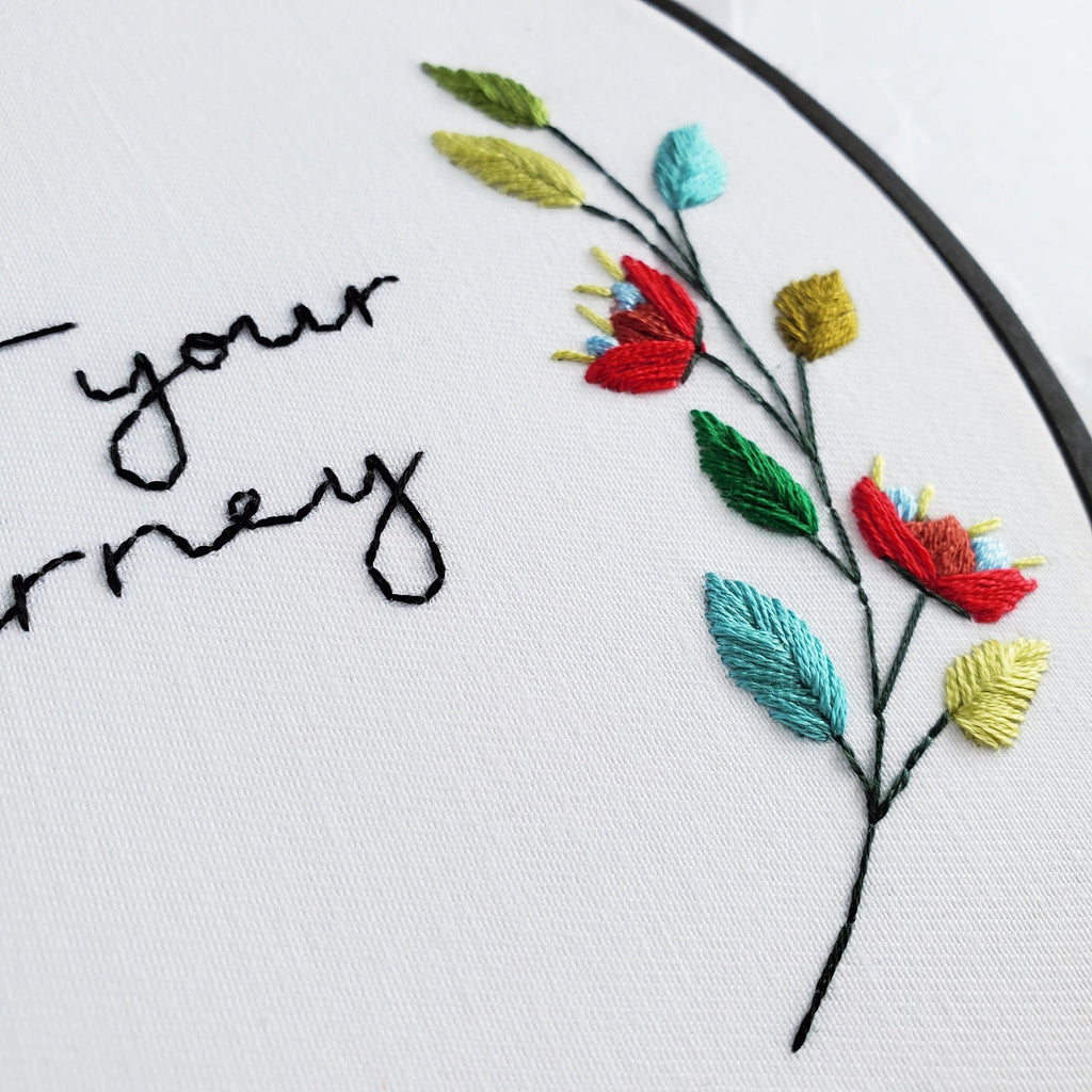 Trust Your Journey - PDF Digital Download Embroidery Pattern & Guide