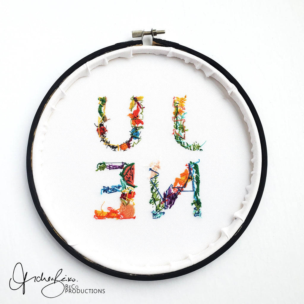 JUNE Monthly Text Series - PDF Digital Download Embroidery Series Pattern & Guide