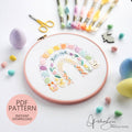 Easter Rainbow - PDF Digital Download Embroidery Pattern & Guide