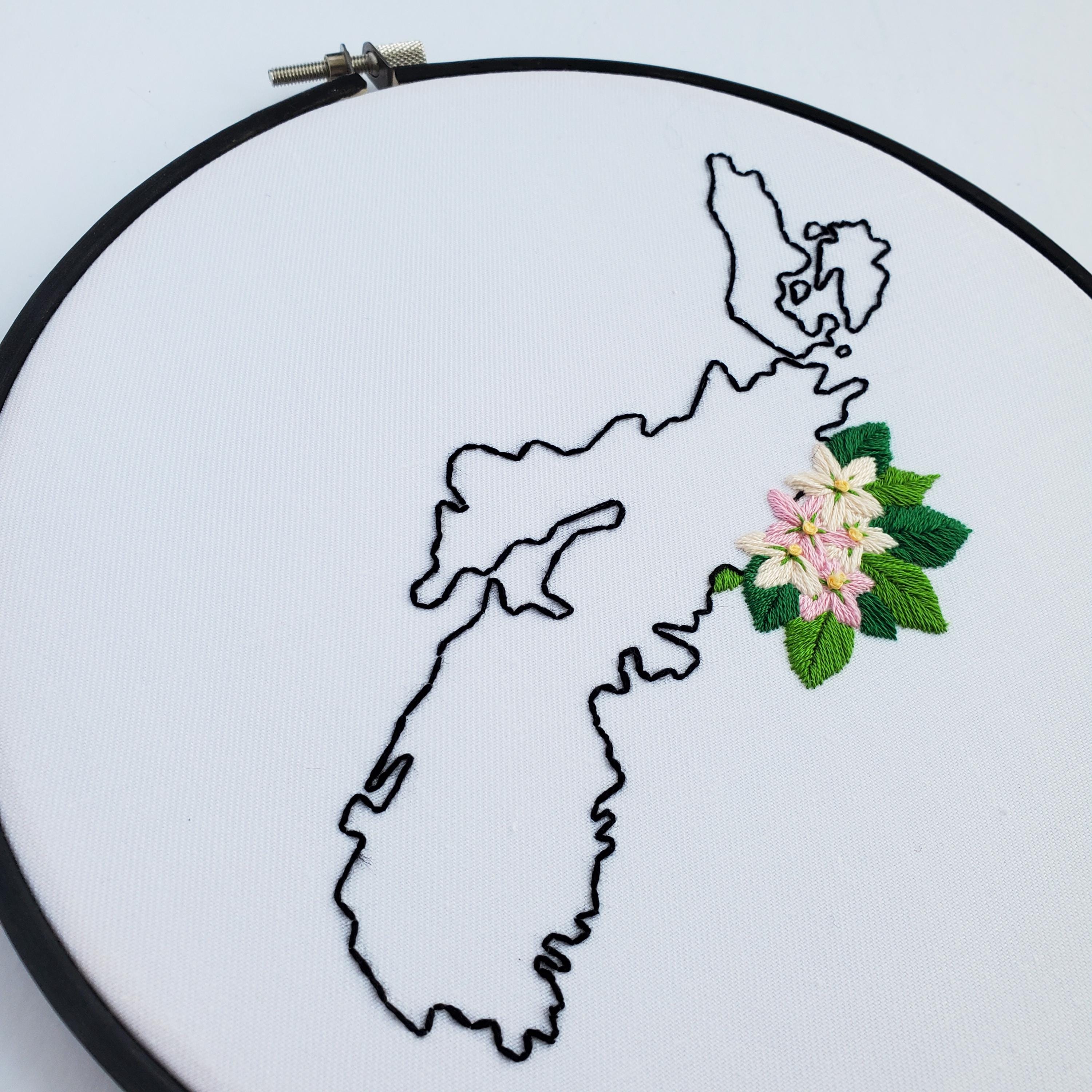 Nova Scotia Province - PDF Digital Download Embroidery Pattern & Guide