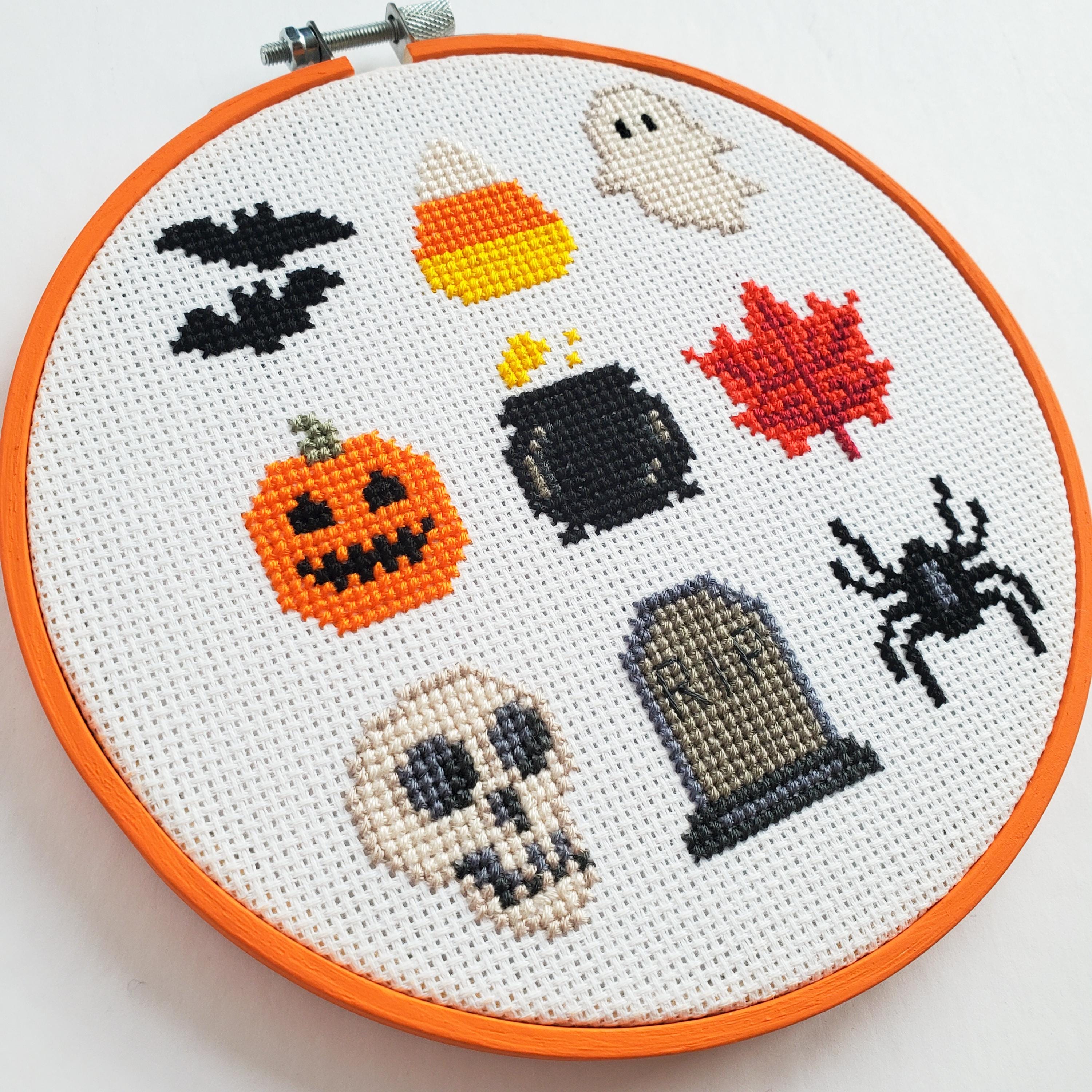 Halloween Starter Pack Grid - PDF Digital Download Cross Stitch Pattern & Guide