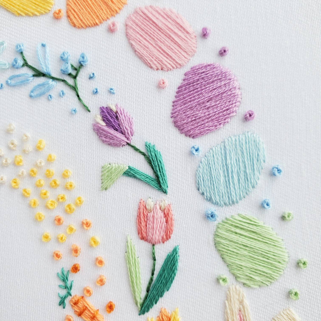 Easter Rainbow - PDF Digital Download Embroidery Pattern & Guide