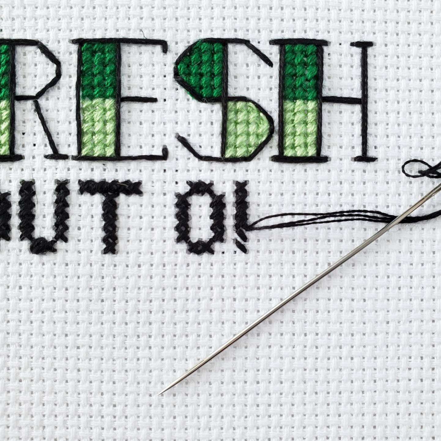 Fresh Out Of Fucks - PDF Digital Download Cross Stitch Pattern & Guide