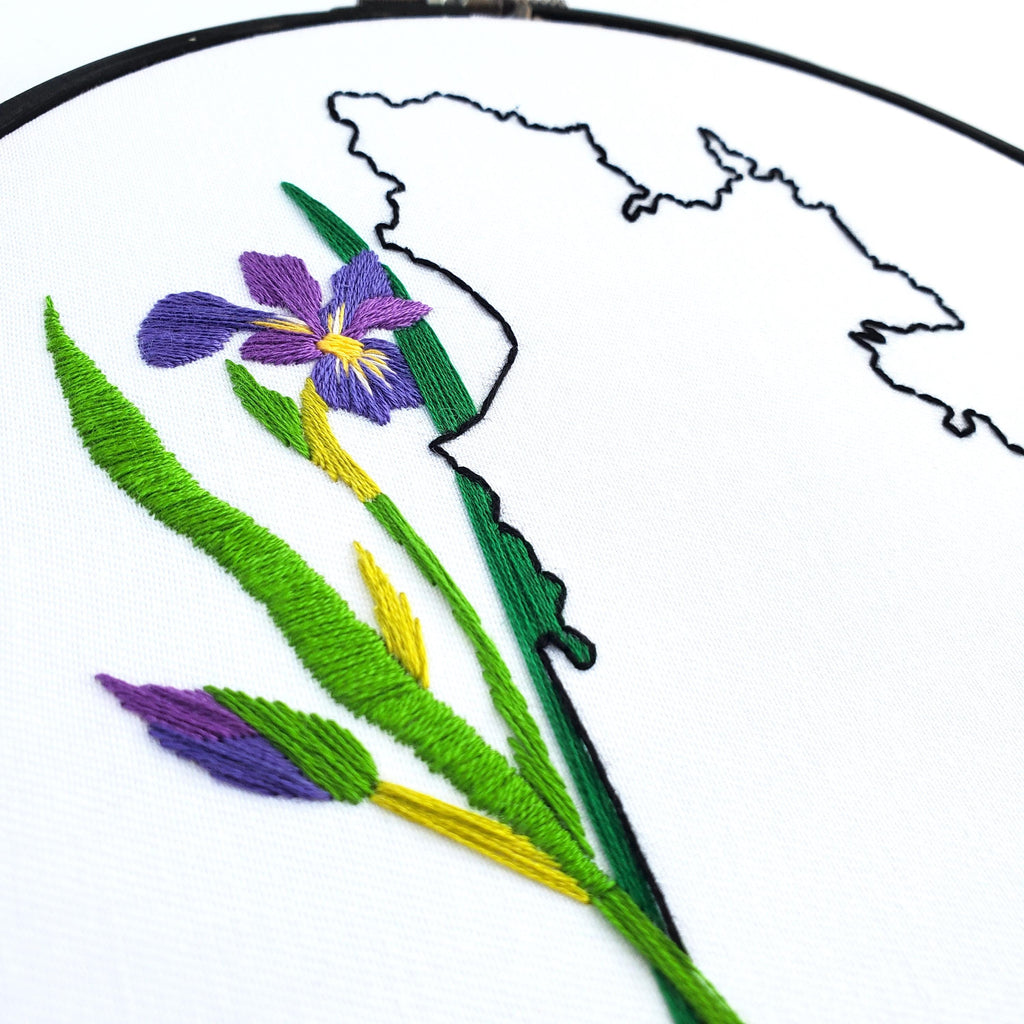Quebec Province - PDF Digital Download Embroidery Pattern & Guide