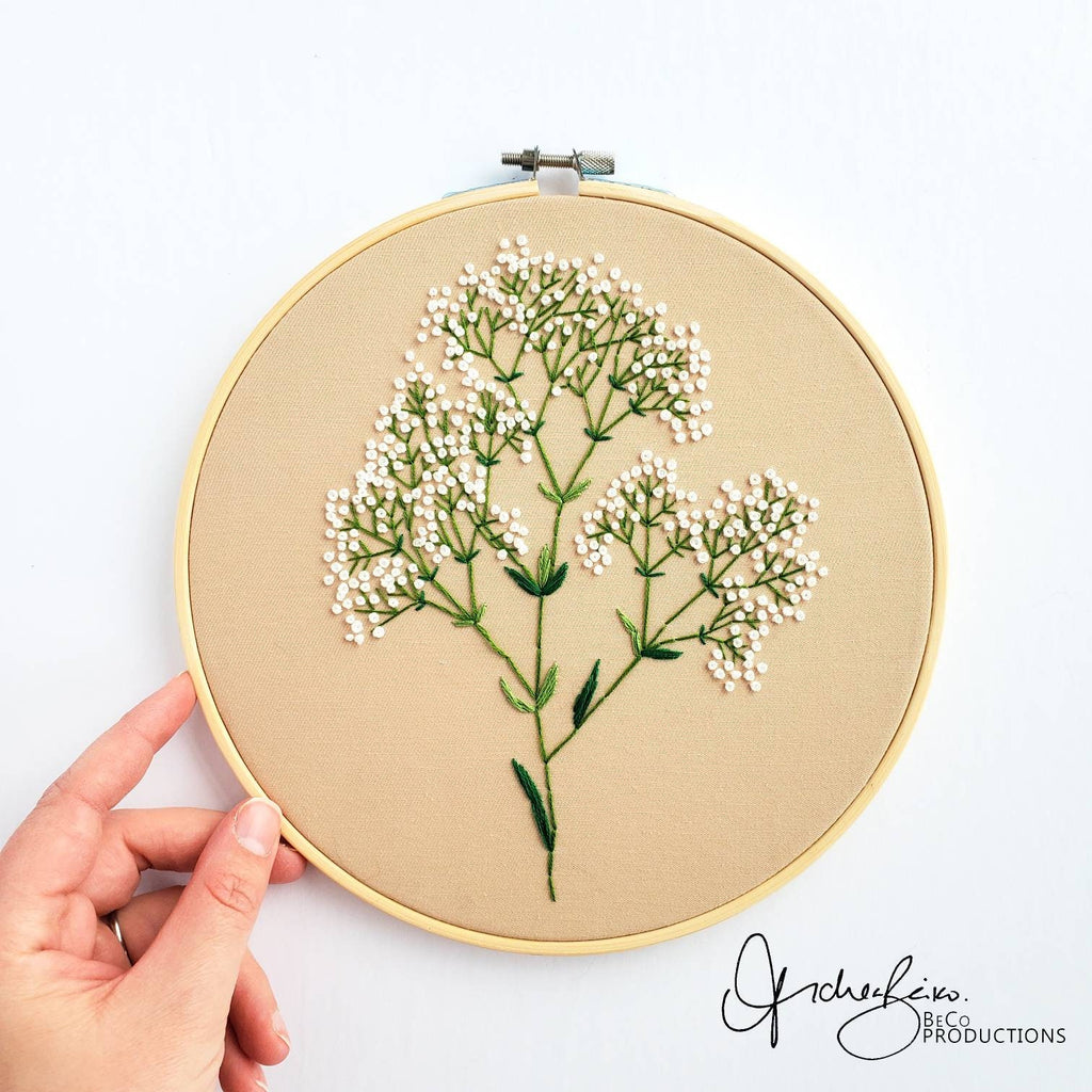 Baby's Breath Floral - PDF Digital Download Embroidery Pattern and Guide