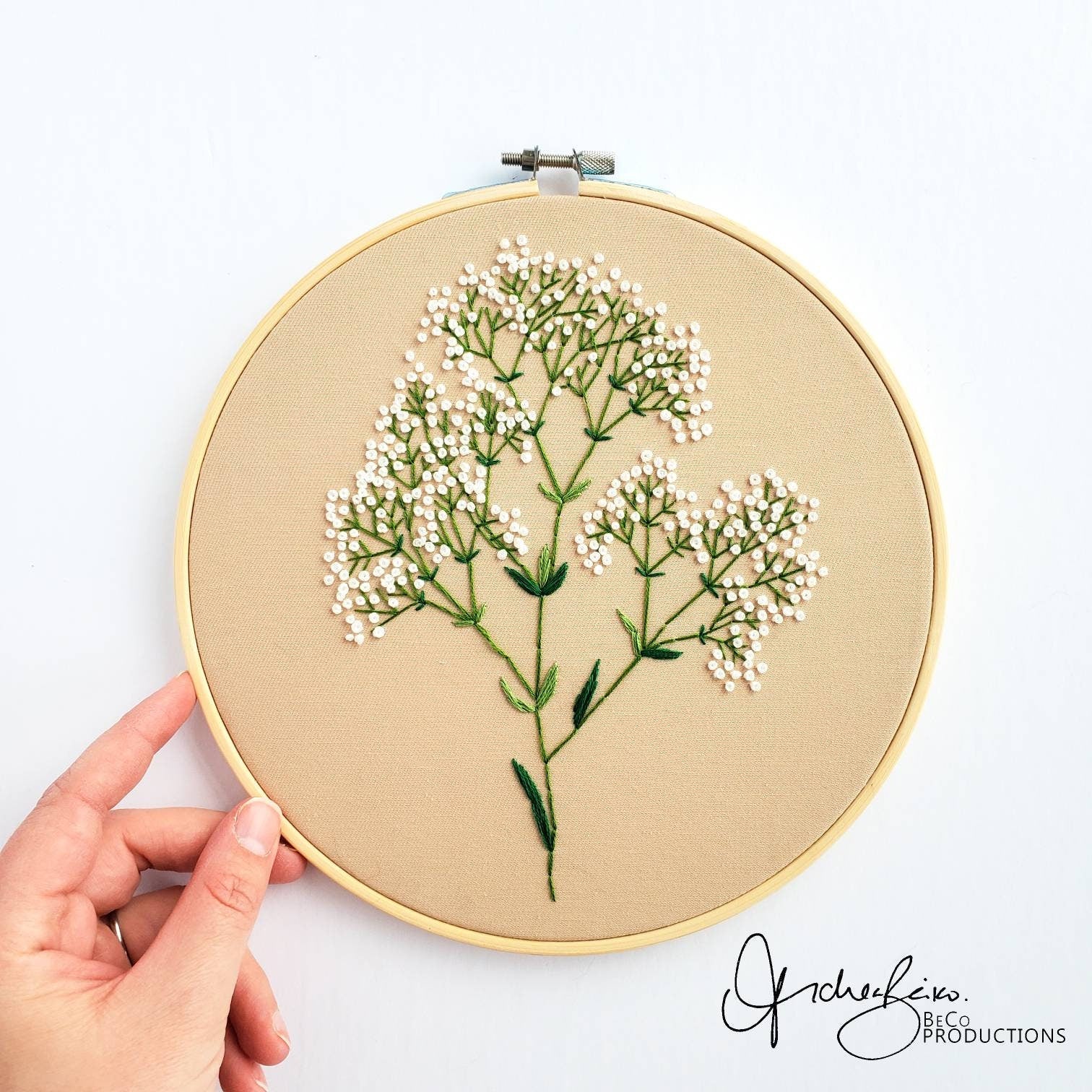 Baby's Breath Floral - PDF Digital Download Embroidery Pattern and Guide