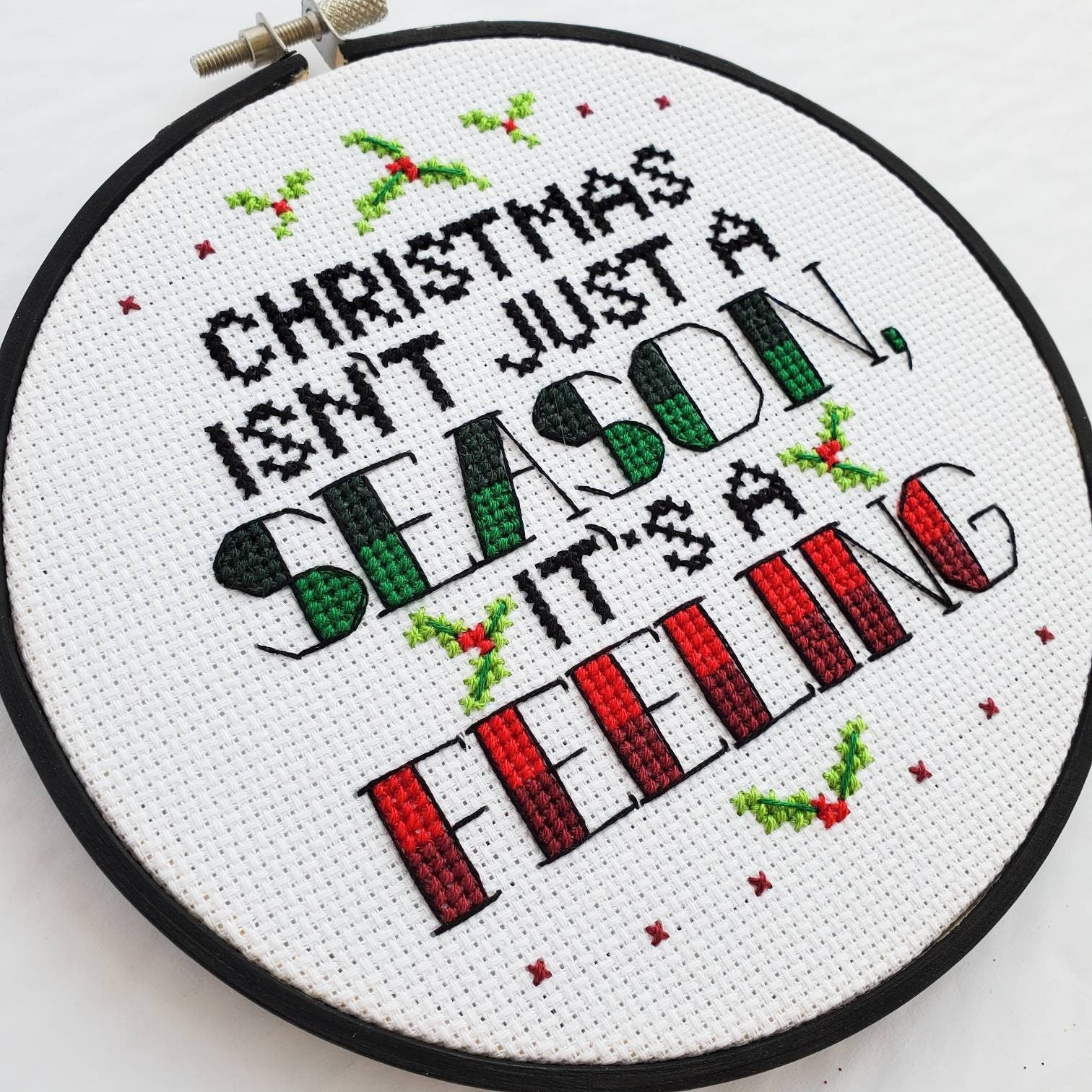 Christmas Isn't Just A Season, It's A Feeling - PDF DIgital Download Cross Stitch Pattern & Guide