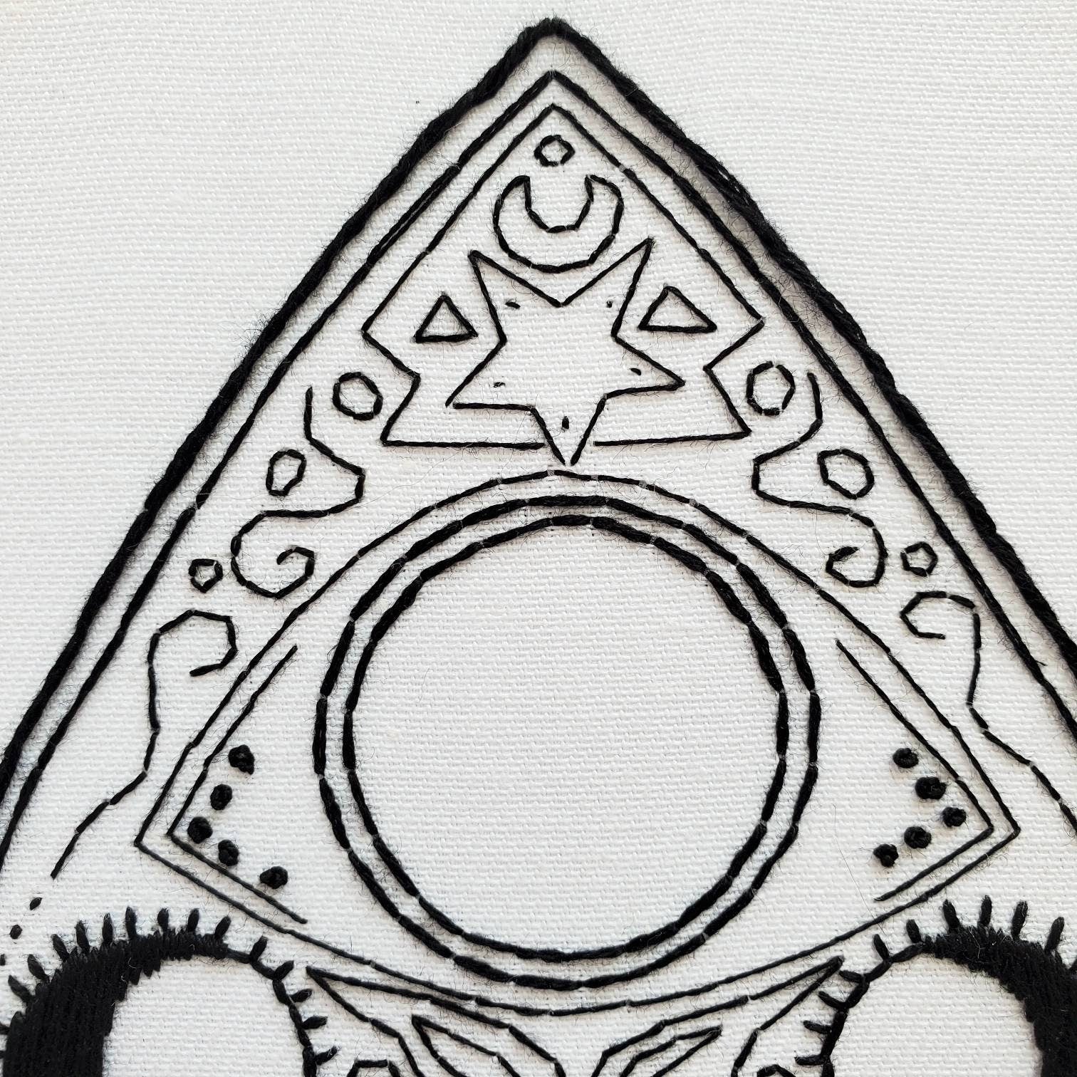 Planchette Outline - PDF Digital Download Embroidery Pattern & Guide