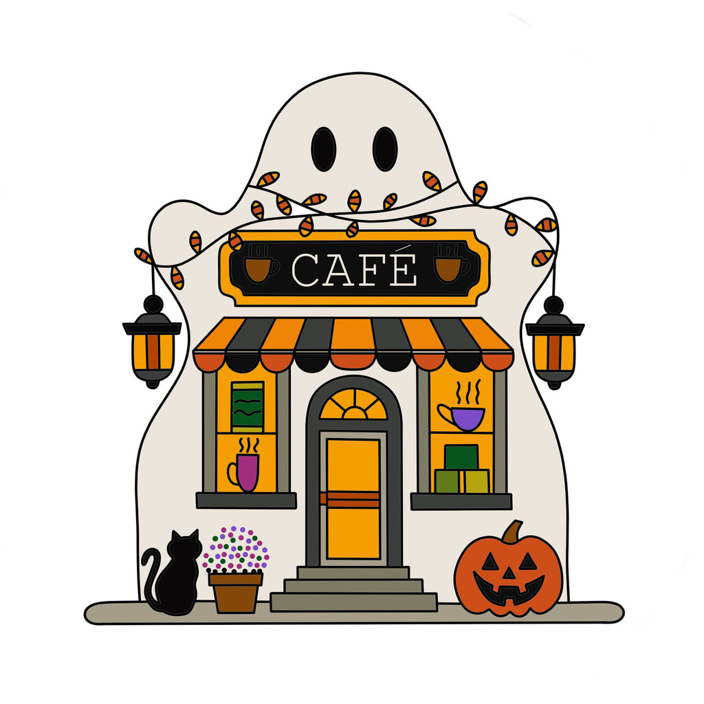 Spooky Little Shop Embroidery Series - 3 Pattern BUNDLE - Halloween Store Fronts Hand Embroidery PDF Digital Download Patterns & Guide